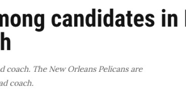 kaiyun安全登录-隆多有望出任鹈鹕主帅！已接受该岗位面试 将与哈姆博雷戈等竞争